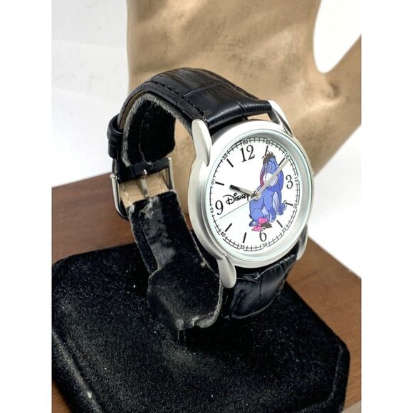 Disney Eeyore Women\'s Watch White Dial Quartz 35mm Black Leather Strap XWA4404 main image 7